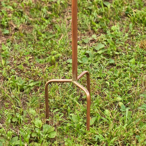 Antique Copper Teapot Birdhouse Garden Stake Victorian Style Teapot