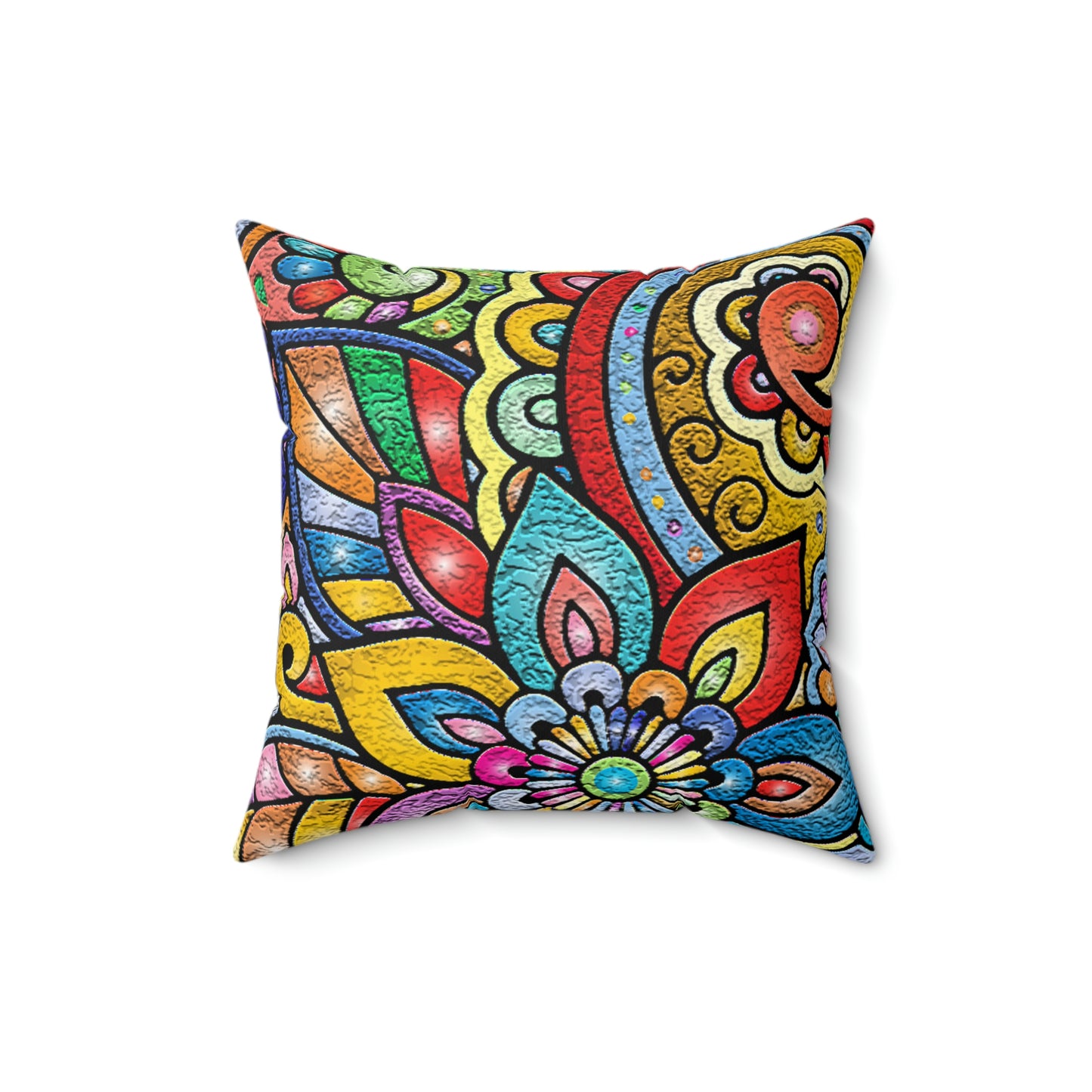 Crackle Image Spun Polyester Square Pillow