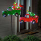 35.25"H Solar Twinkling Light Truck Stake