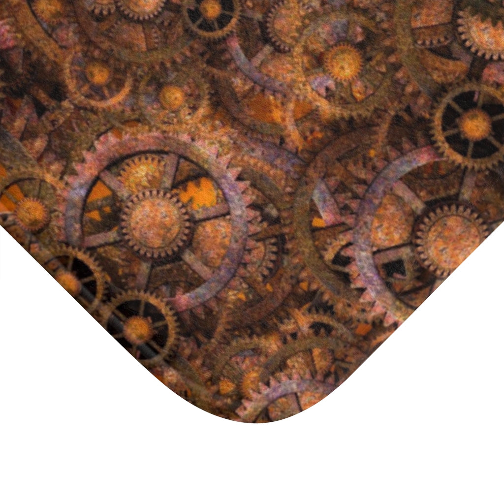 Bath Mat Steampunk Large and Small Sizes