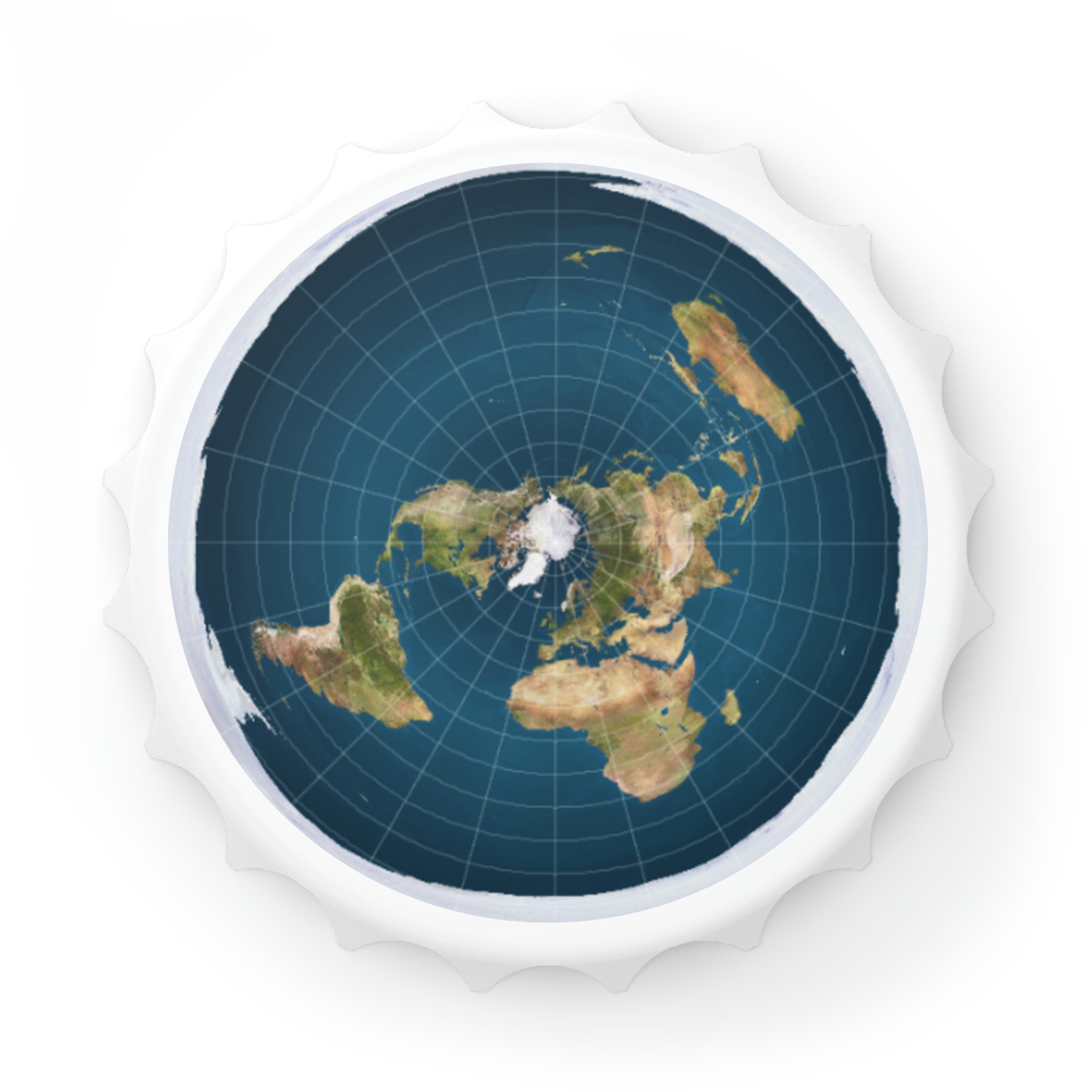 Flat Earth Bottle Opener – Big Moose's Barn