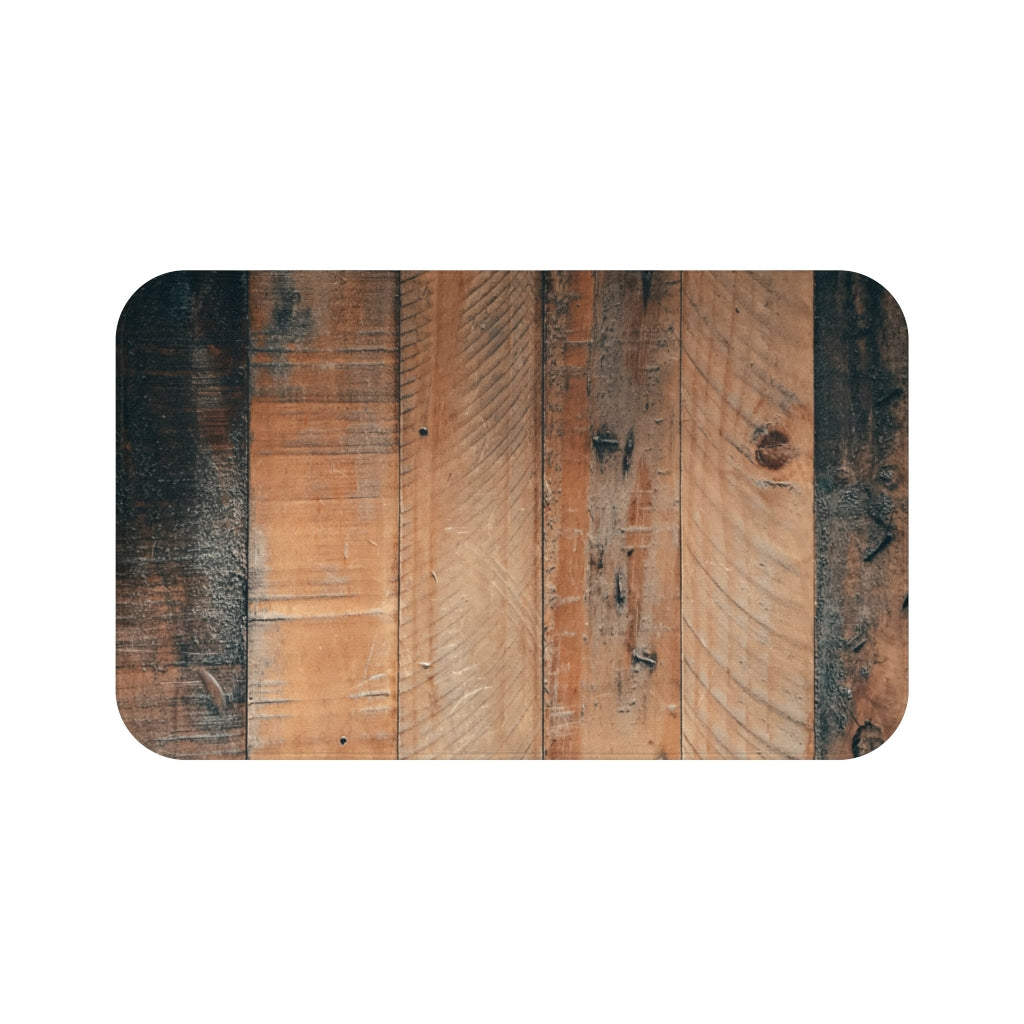 Bath Mat Wood Slates Large and Small Sizes