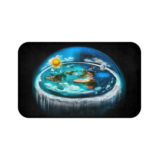 Flat Earth Bath Mat