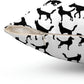 Black Dog AOP Spun Polyester Square Pillow