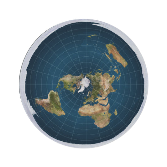 Flat Earth Round Rug