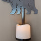 Hanging Metal Bear Candle holder with Battery operated candle