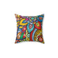 Crackle Image Spun Polyester Square Pillow