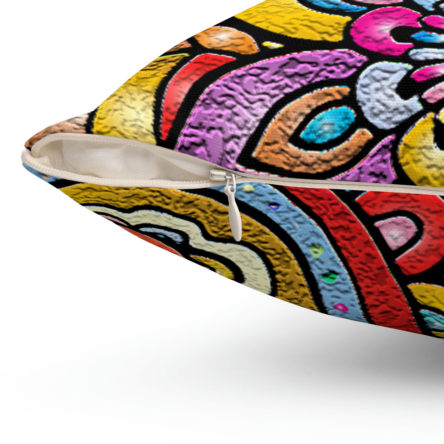 Crackle Image Spun Polyester Square Pillow