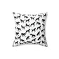 Black Dog AOP Spun Polyester Square Pillow
