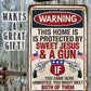 Sweet Jesus And A Gun - Metal Sign