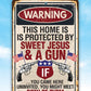 Sweet Jesus And A Gun - Metal Sign