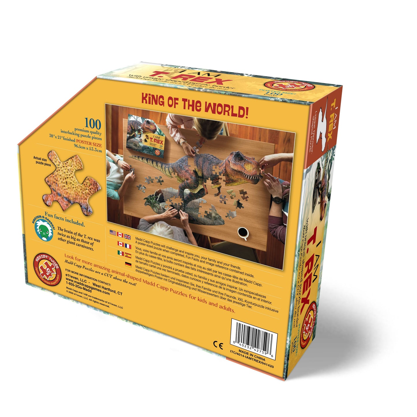 Madd Capp Puzzles - I am T-Rex 100 pc