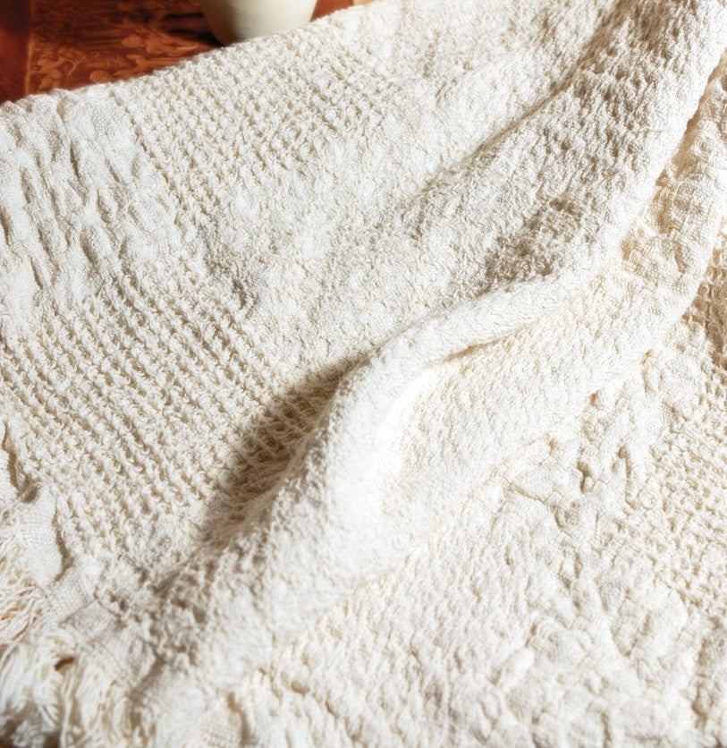 Textured Block Woven Throw - 46x60