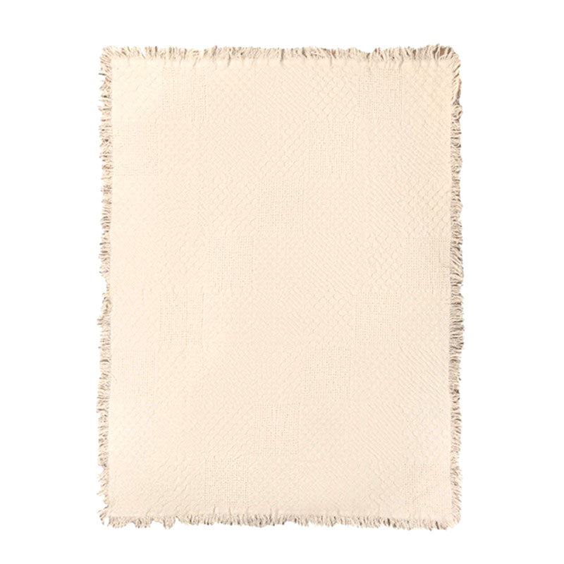 Textured Block Woven Throw - 46x60