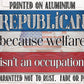 Republican - Metal Sign - 8x12" - Made in the USA !