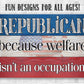 Republican - Metal Sign - 8x12" - Made in the USA !